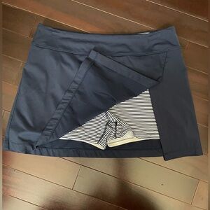 Southern Tide Skort Women's Aveiro Moisture Wicking Side Slit Perform Stripe